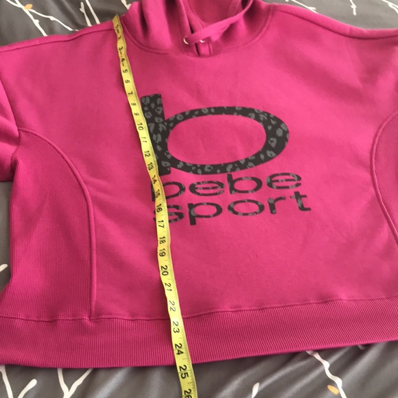 BEBE Sport Logo Fleece Hoodie Plus Size - Picture 4 of 6